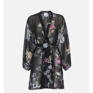 Floral Sheer Kimono Robe